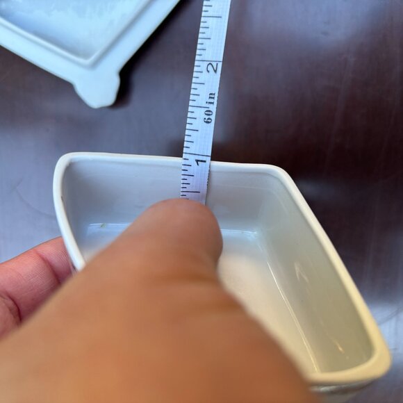 Pair of Vintage Porcelain Trinket Boxes German Pottery for Rings and Jewelry - Picture 16 of 16